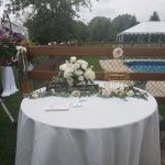 Outdoor Wedding Cards and Gifts Table.