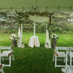 Rustic Outdoor Wedding Arbor.