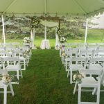 Outdoor Wedding Tent Ceremony.